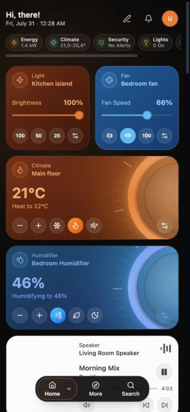 Navet opened from a phone’s Home Screen without browser controls.